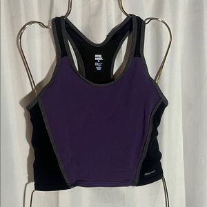 Moving Comfort Purple and Black tank top